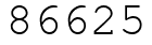 Число 86625.