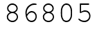 Число 86805.