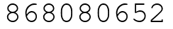 Число 868080652.