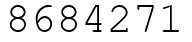 Число 8684271.