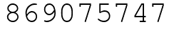 Число 869075747.