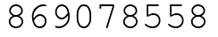Число 869078558.