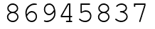 Число 86945837.