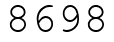 Число 8698.