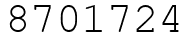 Число 8701724.