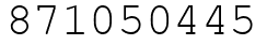 Число 871050445.