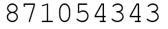 Число 871054343.
