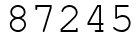Число 87245.