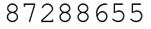 Число 87288655.