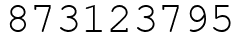 Число 873123795.