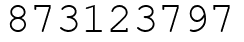 Число 873123797.
