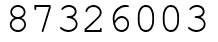 Число 87326003.