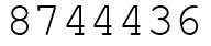Число 8744436.
