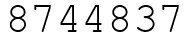 Число 8744837.