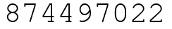 Число 874497022.