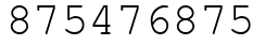 Число 875476875.