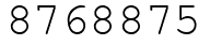 Число 8768875.
