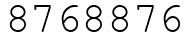 Число 8768876.