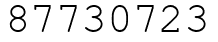 Число 87730723.