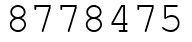 Число 8778475.