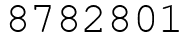 Число 8782801.