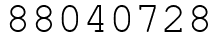 Число 88040728.