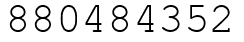 Число 880484352.