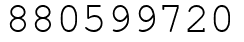 Число 880599720.