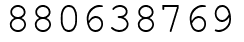 Число 880638769.