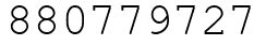 Число 880779727.