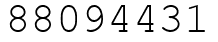 Число 88094431.