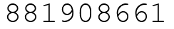 Число 881908661.