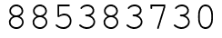 Число 885383730.