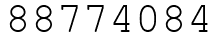 Число 88774084.