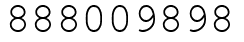 Число 888009898.