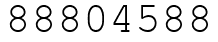 Число 88804588.