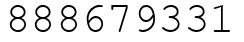 Число 888679331.