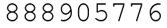 Число 888905776.
