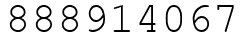 Число 888914067.