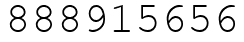 Число 888915656.