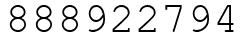Число 888922794.