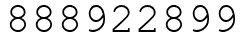 Число 888922899.