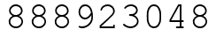Число 888923048.