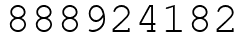 Число 888924182.