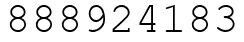Число 888924183.