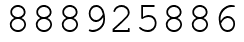 Число 888925886.