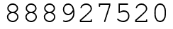 Число 888927520.