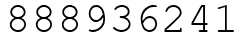 Число 888936241.