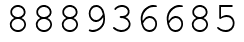 Число 888936685.