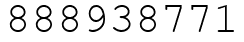 Число 888938771.